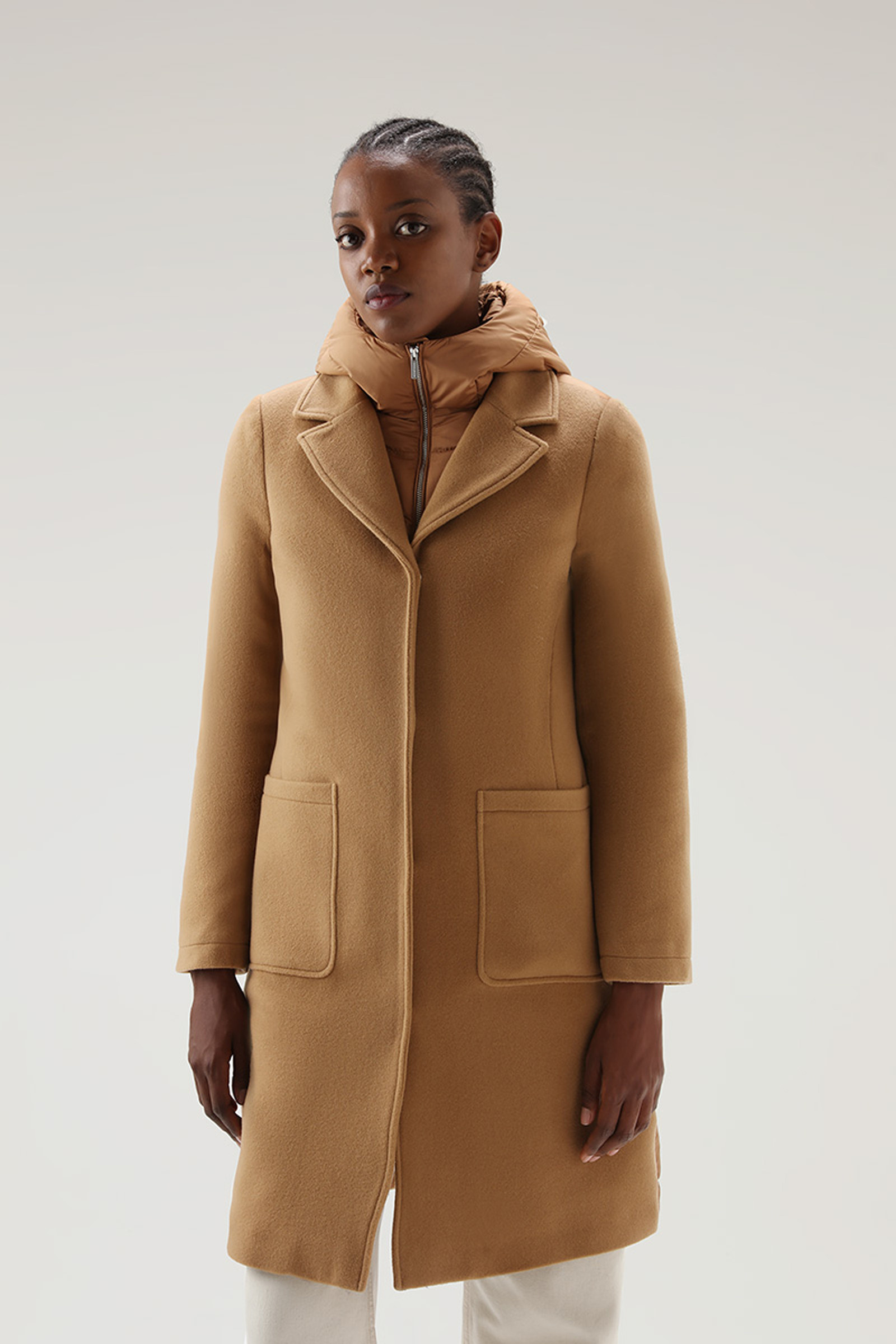 Kuna Parka in Wool and Cashmere Blend Brown | Woolrich