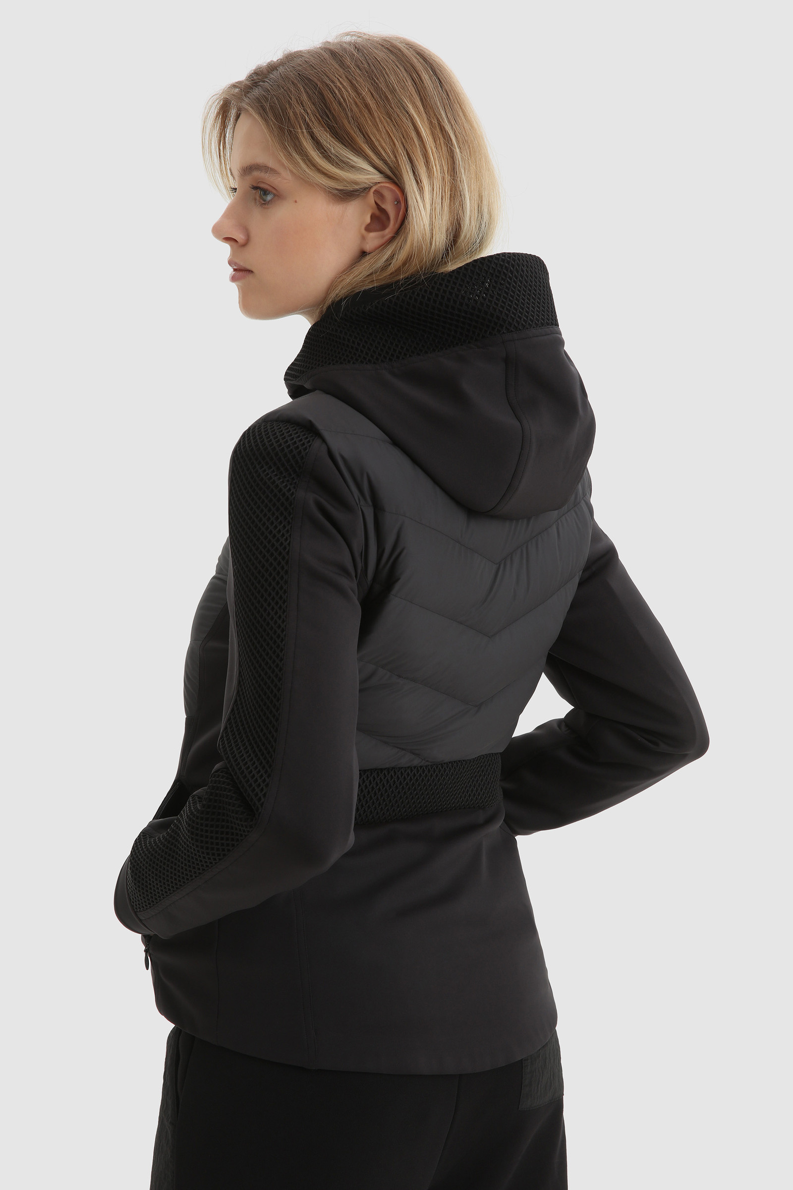 Jacke Juniata mit Chevron-Futter Schwarz photo 3 | Woolrich