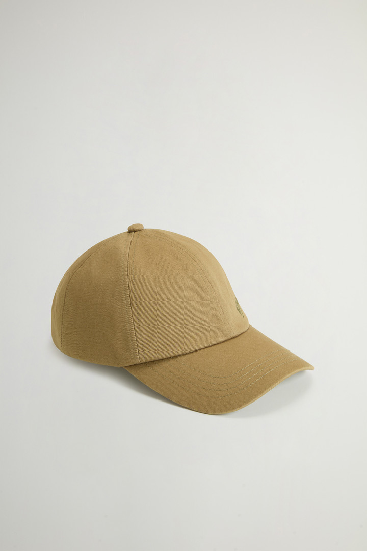 Cotton Twill Cap with Embroidered Logo Green photo 1 | Woolrich