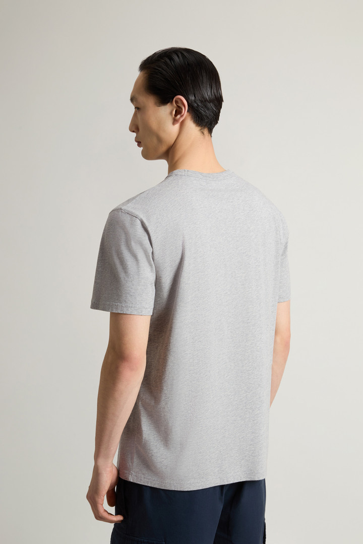 T-shirt en pur coton à logo Gris photo 3 | Woolrich