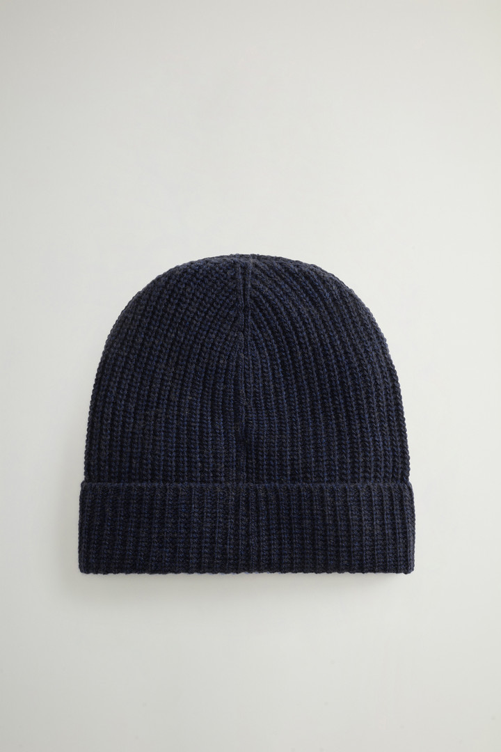 Merino Virgin Wool-Blend Beanie Blue photo 2 | Woolrich