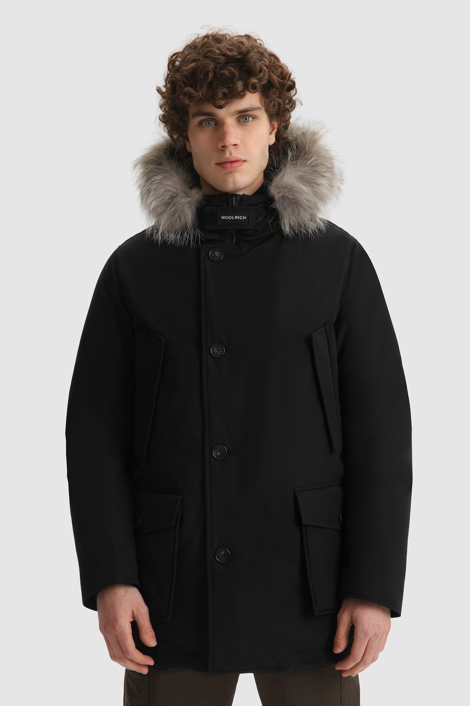 Mens Clothing Coats Parka coats Woolrich Jacket Blk Woou0484mrut0001 in Black for Men 