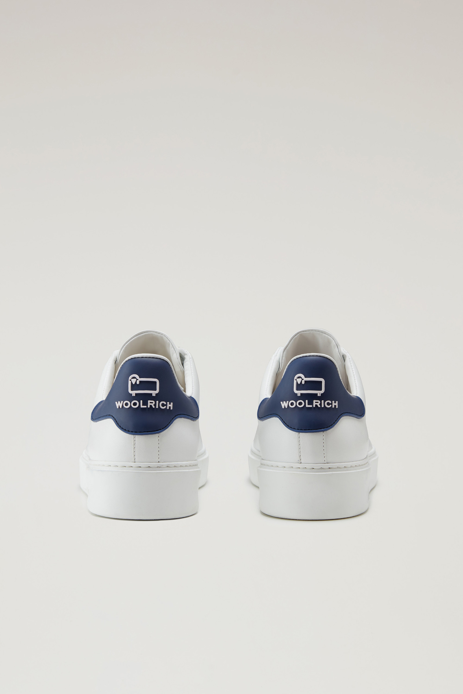 Sneakers Classic Court aus Leder mit kontrastierenden Details weiß photo 3 | Woolrich