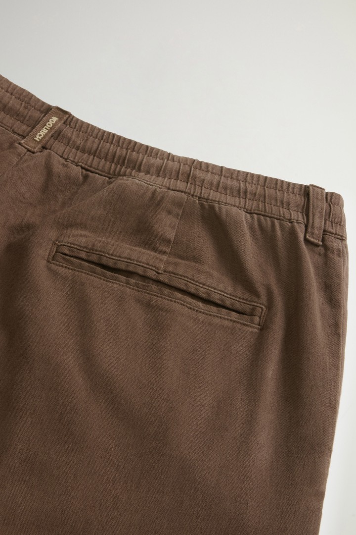 LINEN BLEND MILTON PANT GD Braun photo 5 | Woolrich