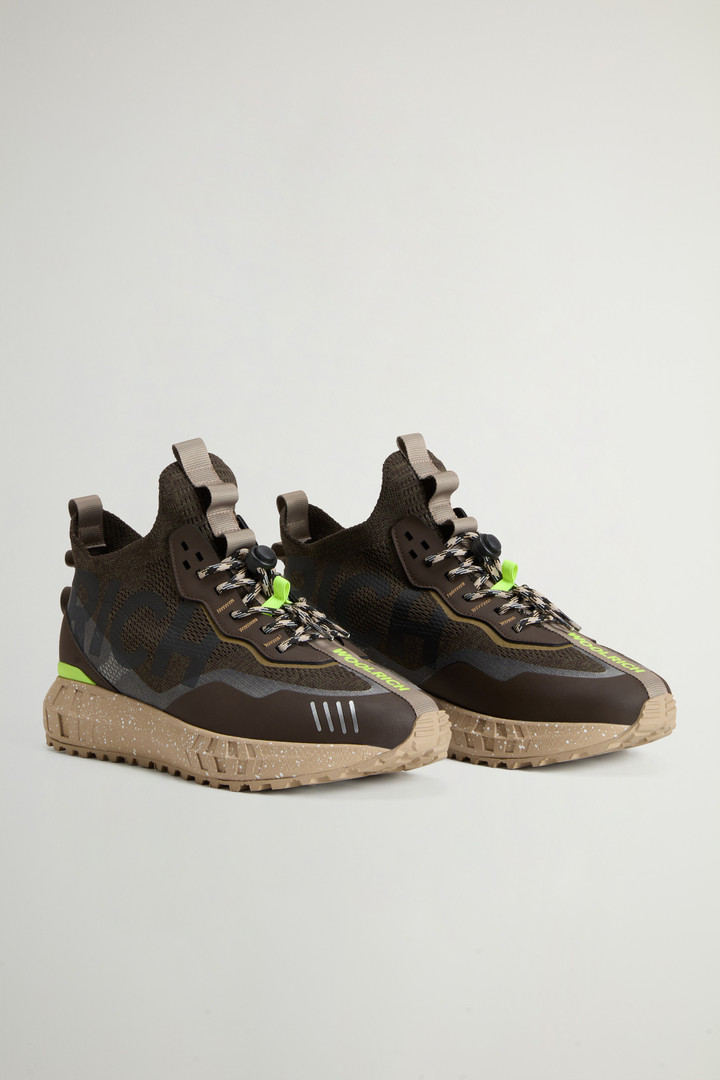 Stretch Fabric Sneakers by Todd Snyder Brown photo 2 | Woolrich