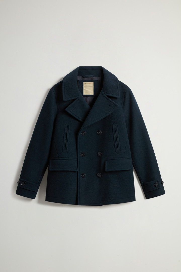 Melton Virgin Wool-Blend Peacoat Blue photo 5 | Woolrich