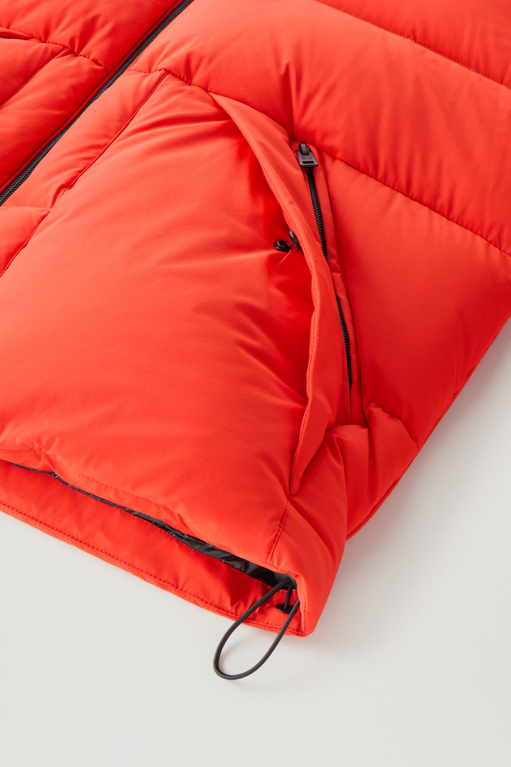 Sierra Supreme Down Jacket in Stretch Nylon Orange photo 4 | Woolrich