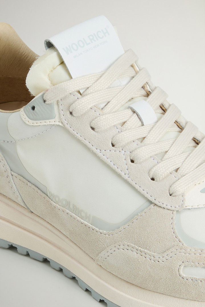 Retro Sneakers in Nylon with Leather and Suede Details White photo 5 | Woolrich