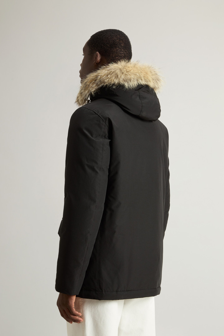 Arctic Anorak in Ramar Cloth with Detachable Fur Black photo 3 | Woolrich