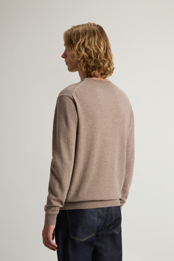 Pure Wool Crewneck Sweater Brown photo 3 | Woolrich
