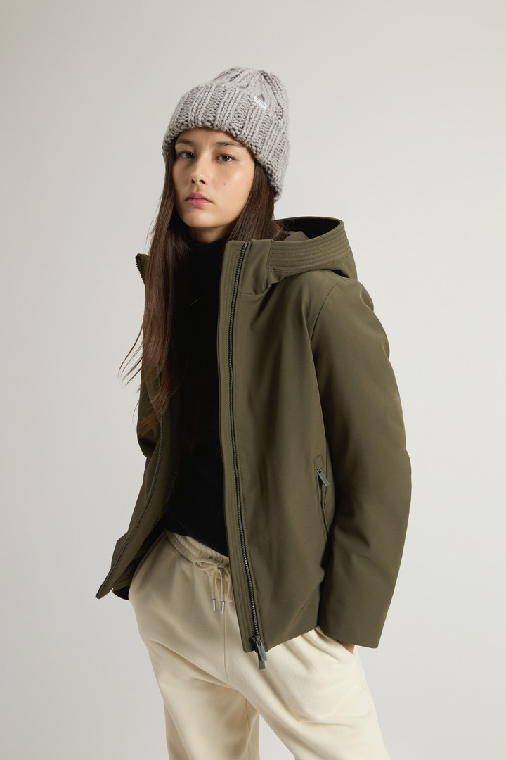 Short Firth Parka in Tech Softshell Green photo 4 | Woolrich