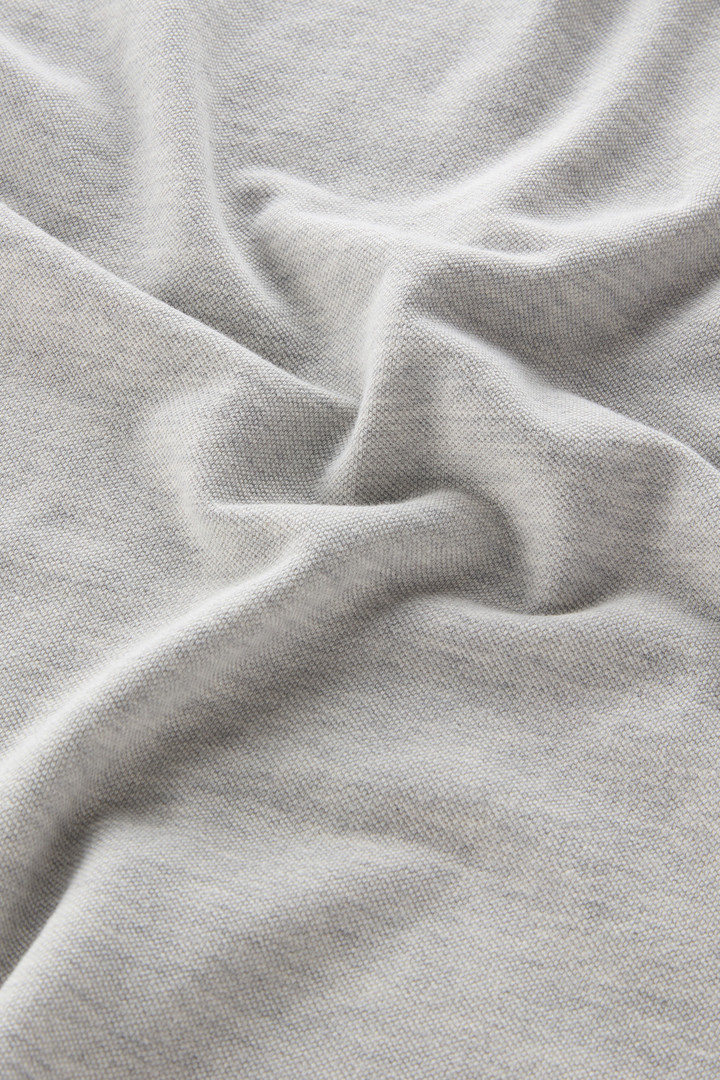 Piquet Polo Shirt in Pure Cotton Gray photo 8 | Woolrich