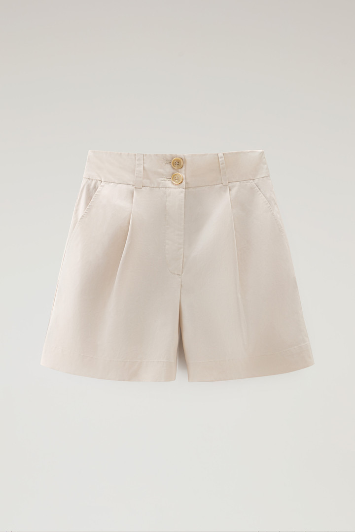 Shorts aus reiner Baumwollpopeline Beige photo 4 | Woolrich