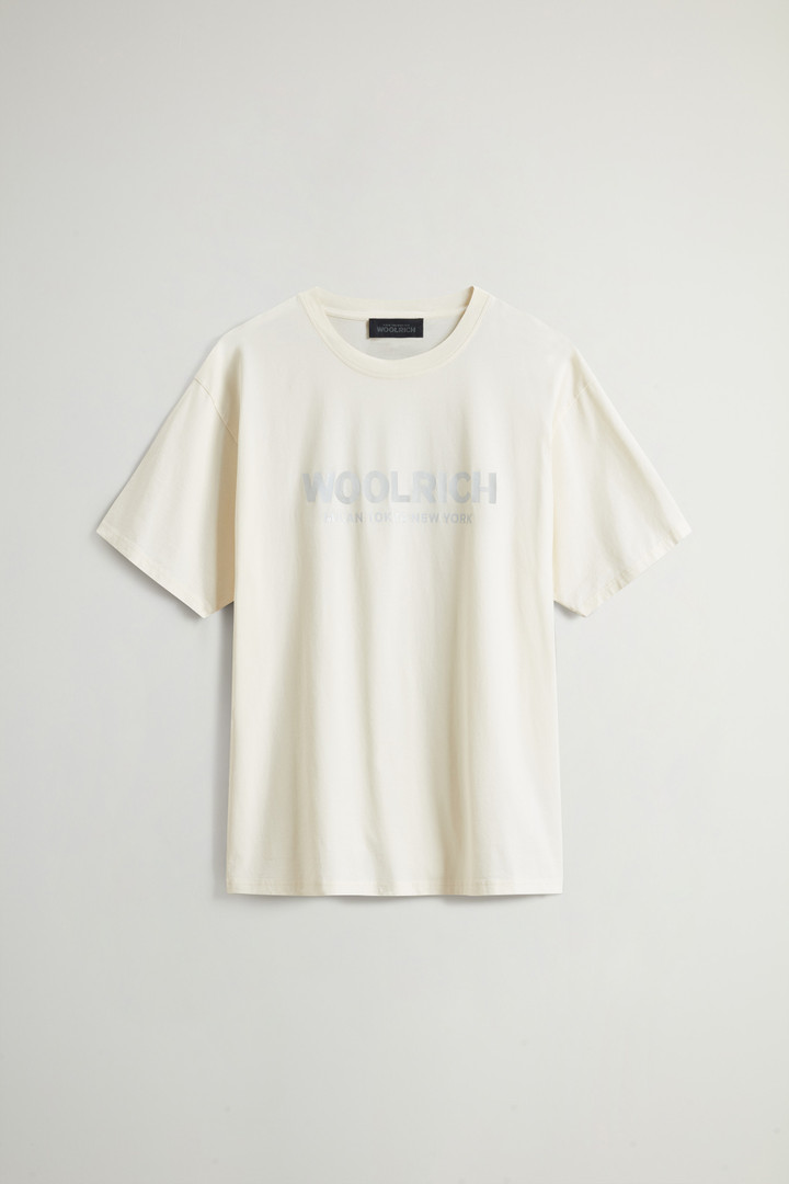 Pure Cotton T-Shirt with Logo by Todd Snyder White photo 5 | Woolrich