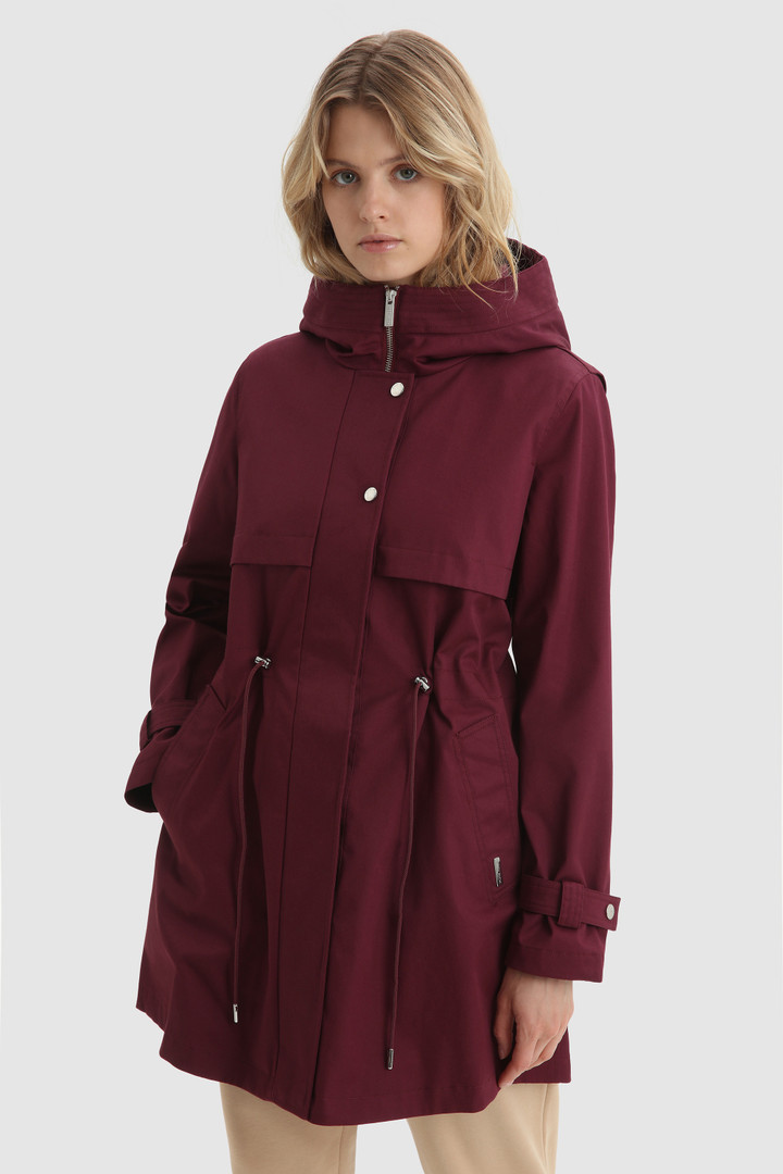 Parka légère Havice avec doublure à carreaux imprimés violet | Woolrich