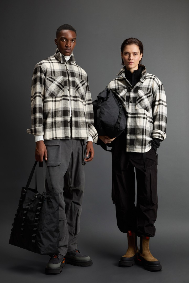 Checked Shirt in Cotton-Blend Flannel by Todd Snyder Multicolor photo 1 | Woolrich