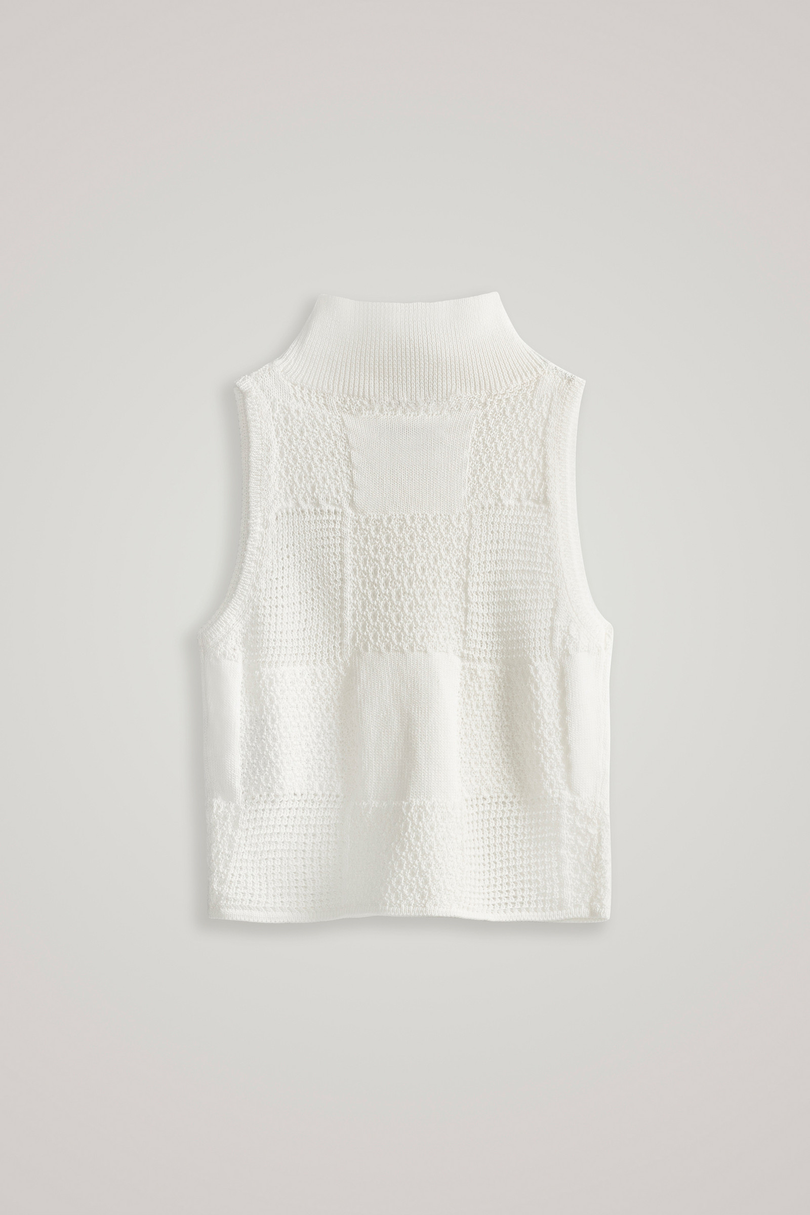 Haut court sans manches en pur coton - Daniëlle Cathari / Woolrich blanc photo 5 | Woolrich