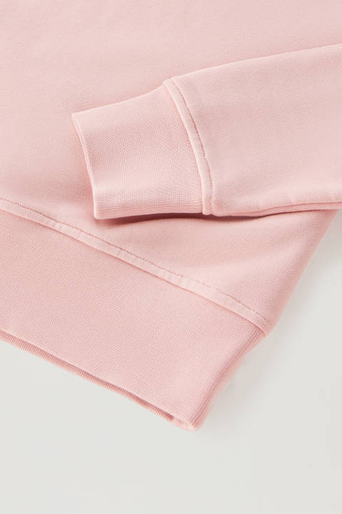 Girls' Essential Pure Cotton Hoodie Pink photo 2 | Woolrich
