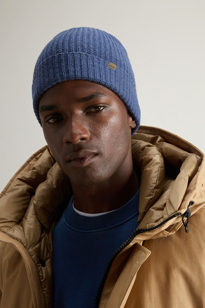 Beanie aus Merino-Schurwollmischung Blau photo 4 | Woolrich