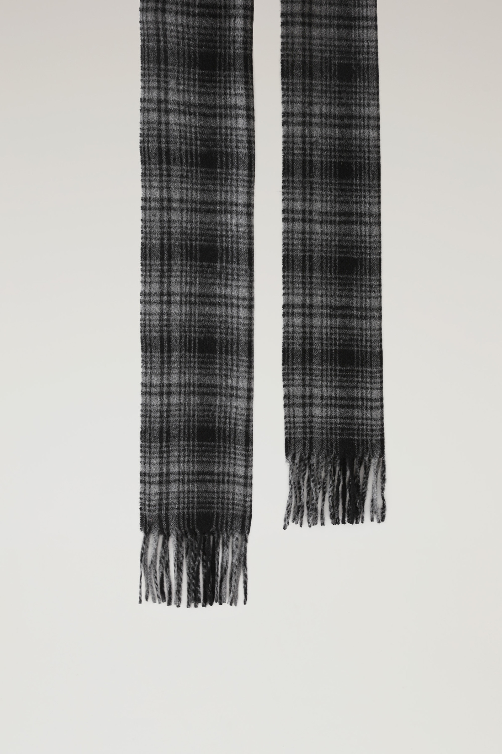 Sciarpa in puro cashmere con motivo a quadri grigio photo 2 | Woolrich