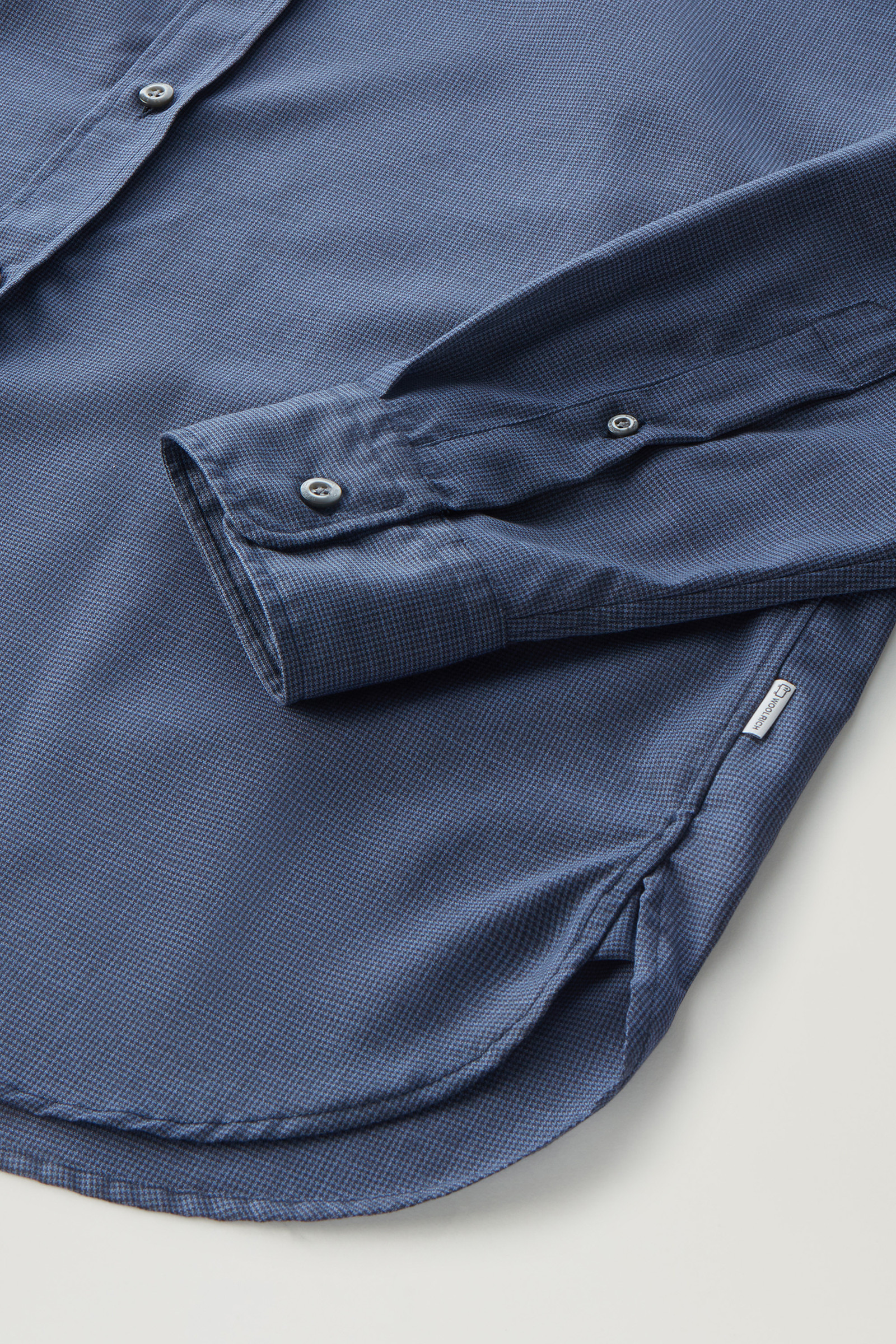 Shirt in Cool Virgin Merino Wool Blue photo 7 | Woolrich