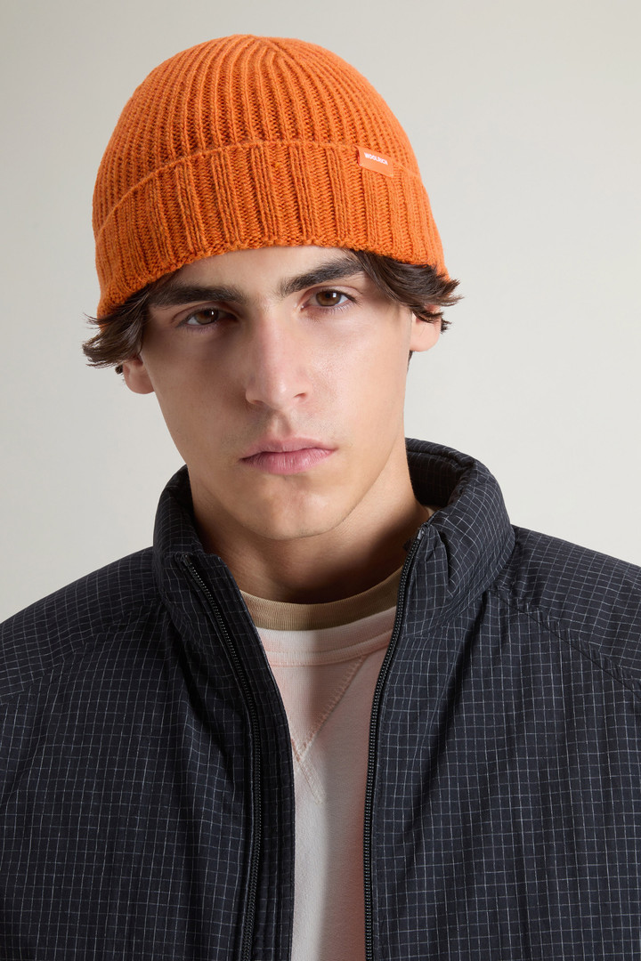 Boys’ Beanie in Wool Blend Orange photo 4 | Woolrich