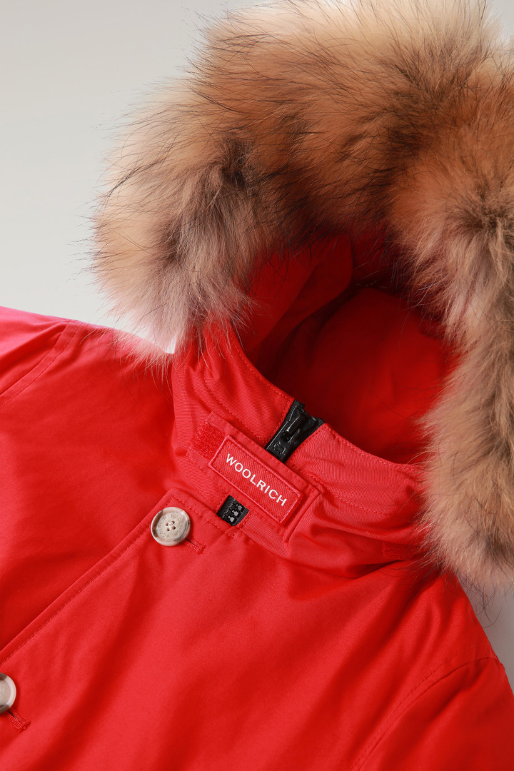 Boy's Arctic Parka in Ramar Cloth with Detachable Fur Red photo 4 | Woolrich