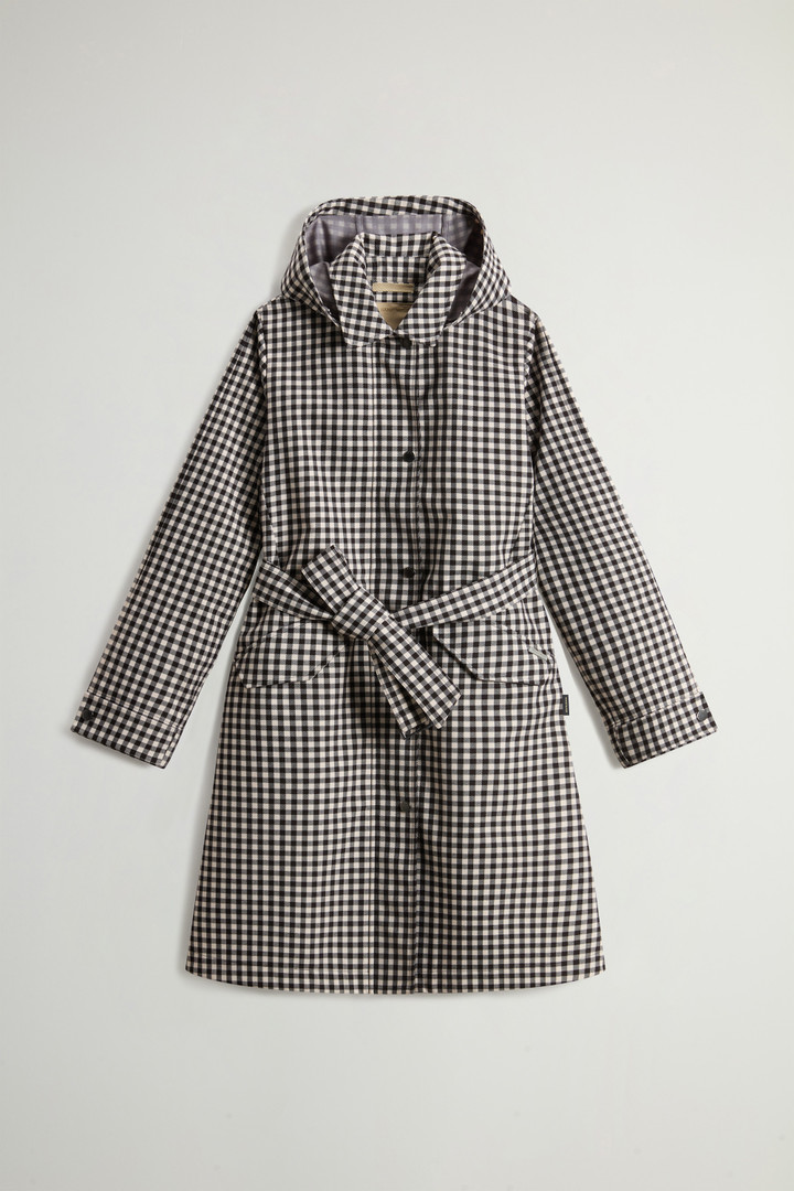 Yarn-Dyed Trench Coat in Three-Layer Fabric with Hood Gray photo 5 | Woolrich