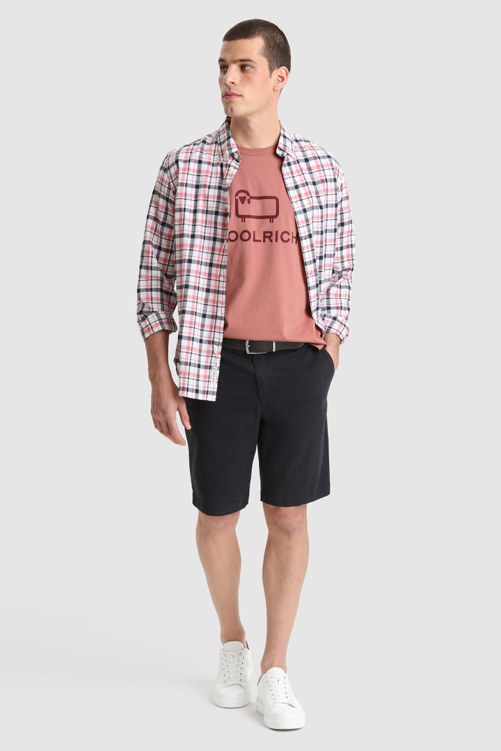 Macro Logo T-Shirt Pink photo 2 | Woolrich