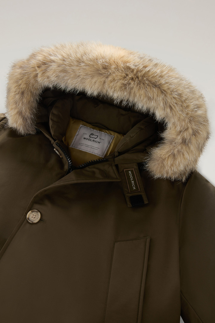 Arctic Anorak in Ramar Cloth with Detachable Fur Green photo 2 | Woolrich