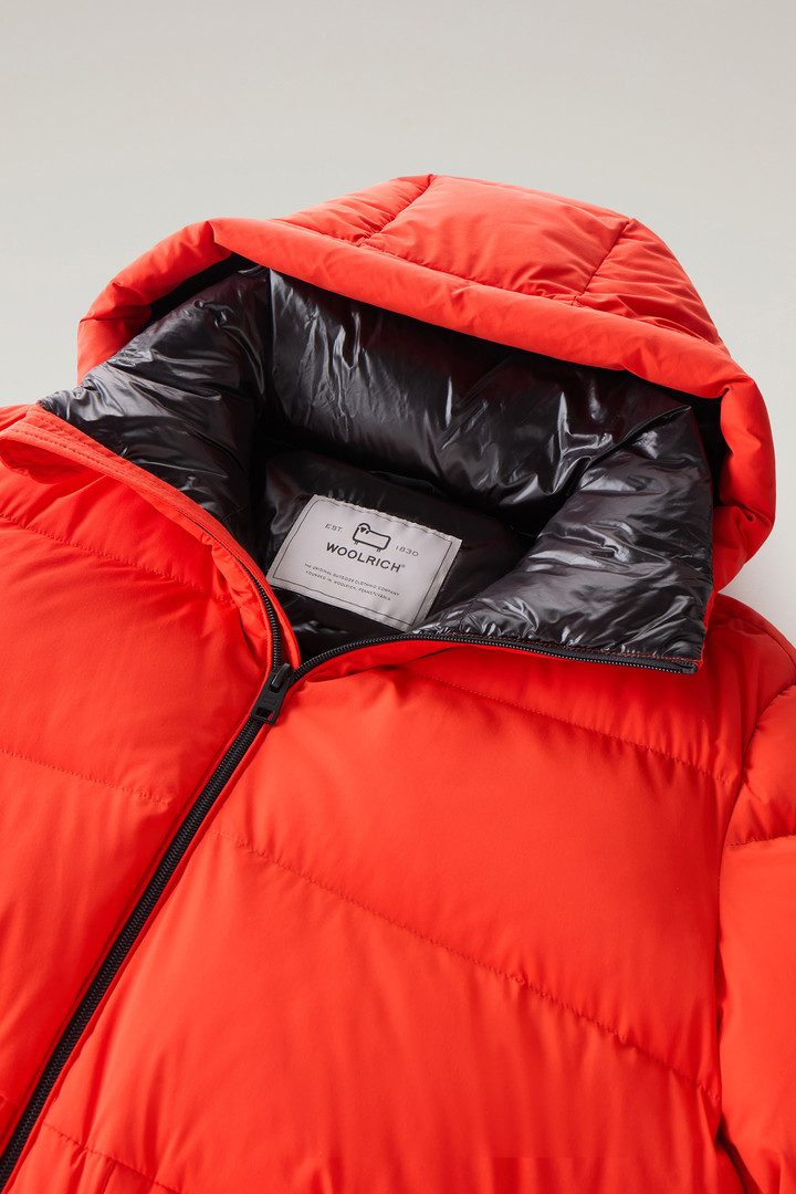 Sierra Supreme Down Jacket in Stretch Nylon Orange photo 2 | Woolrich