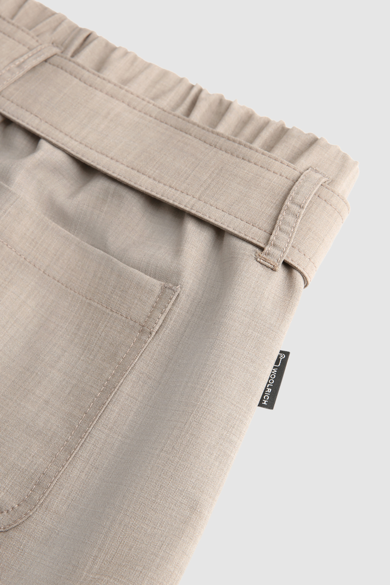 Merino Cool Wool Short Beige photo 8 | Woolrich