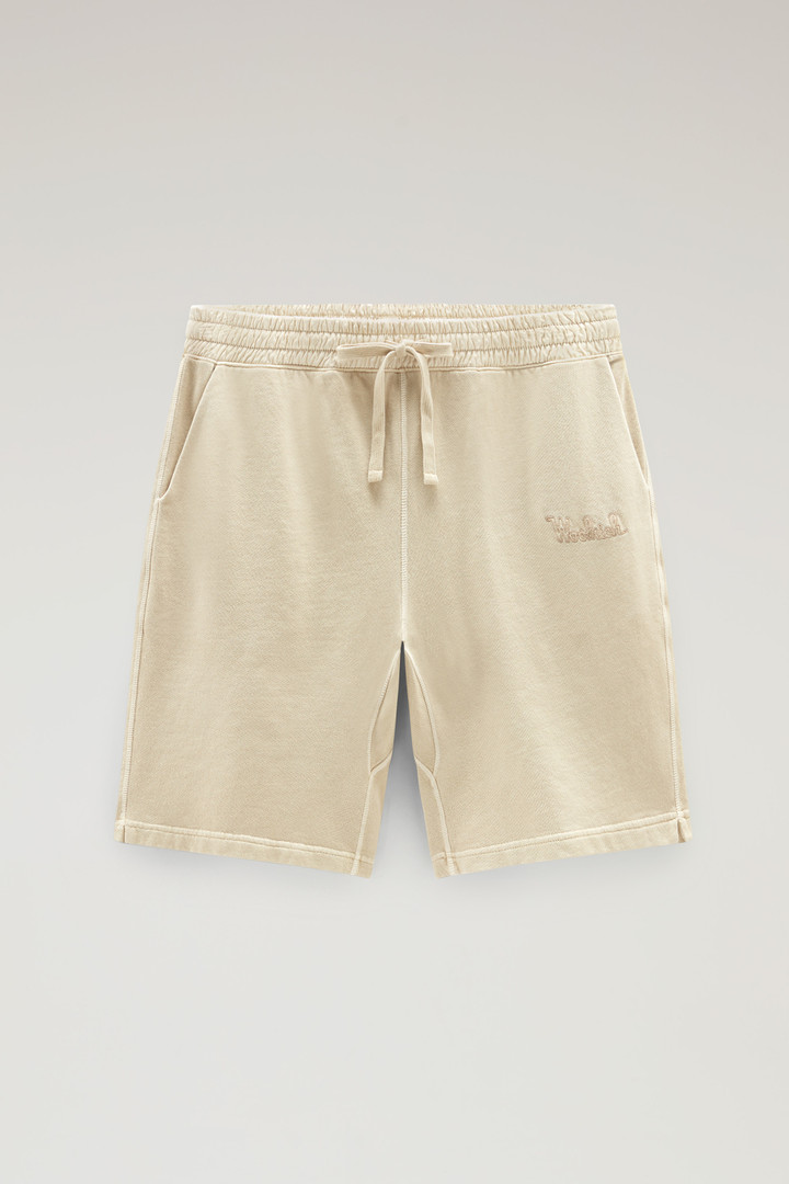 Pantalones cortos de algodón teñido en prenda Beige photo 3 | Woolrich