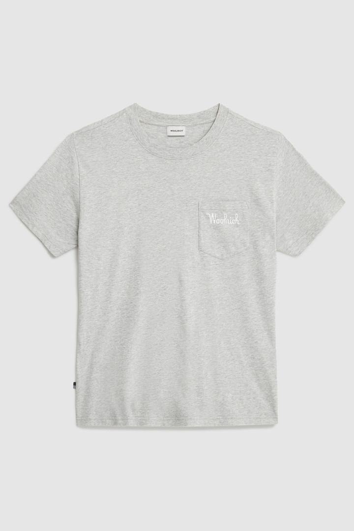 Embossed logo pocket tee