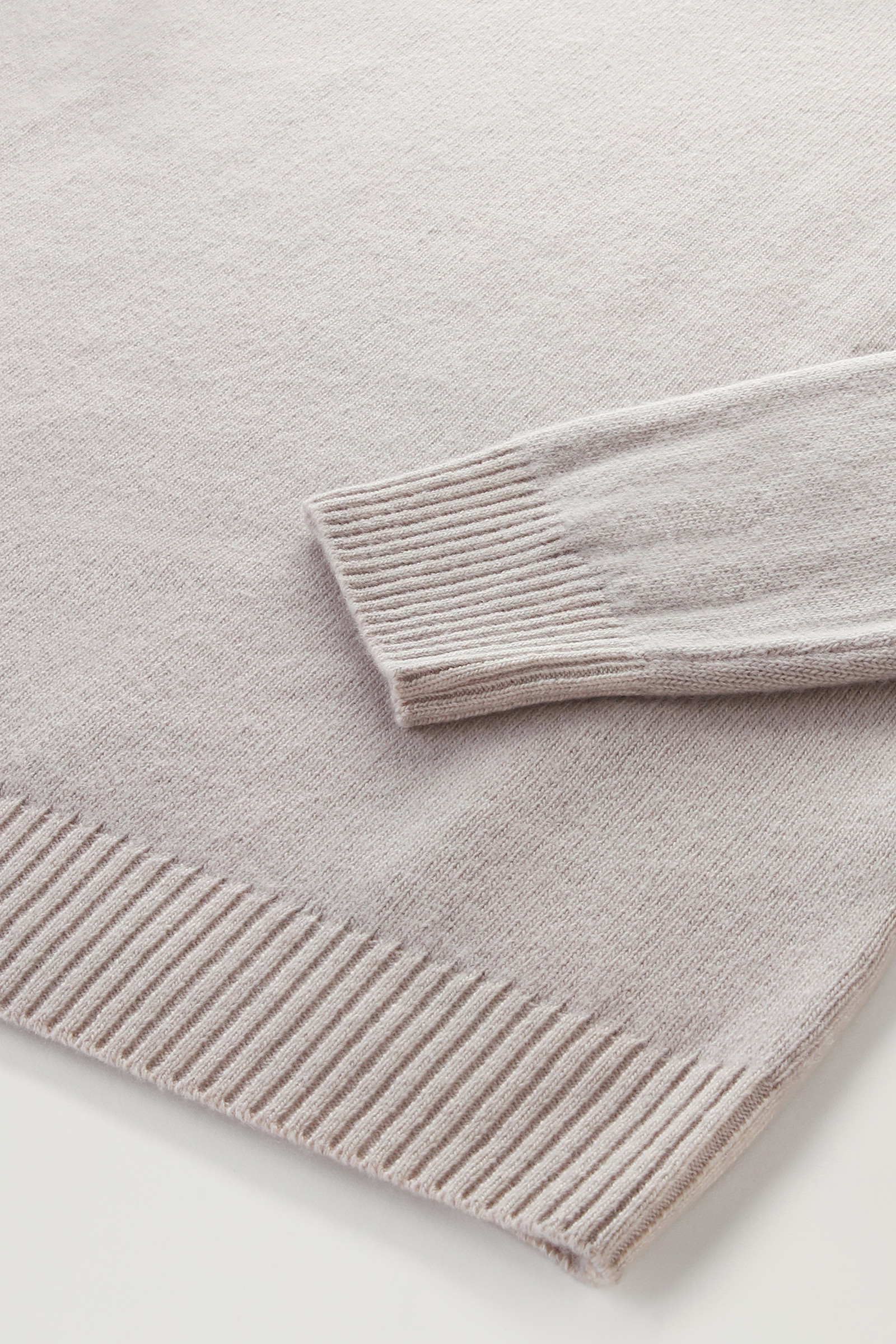 Garment-dyed Crewneck Virgin Wool Sweater Grey photo 7 | Woolrich