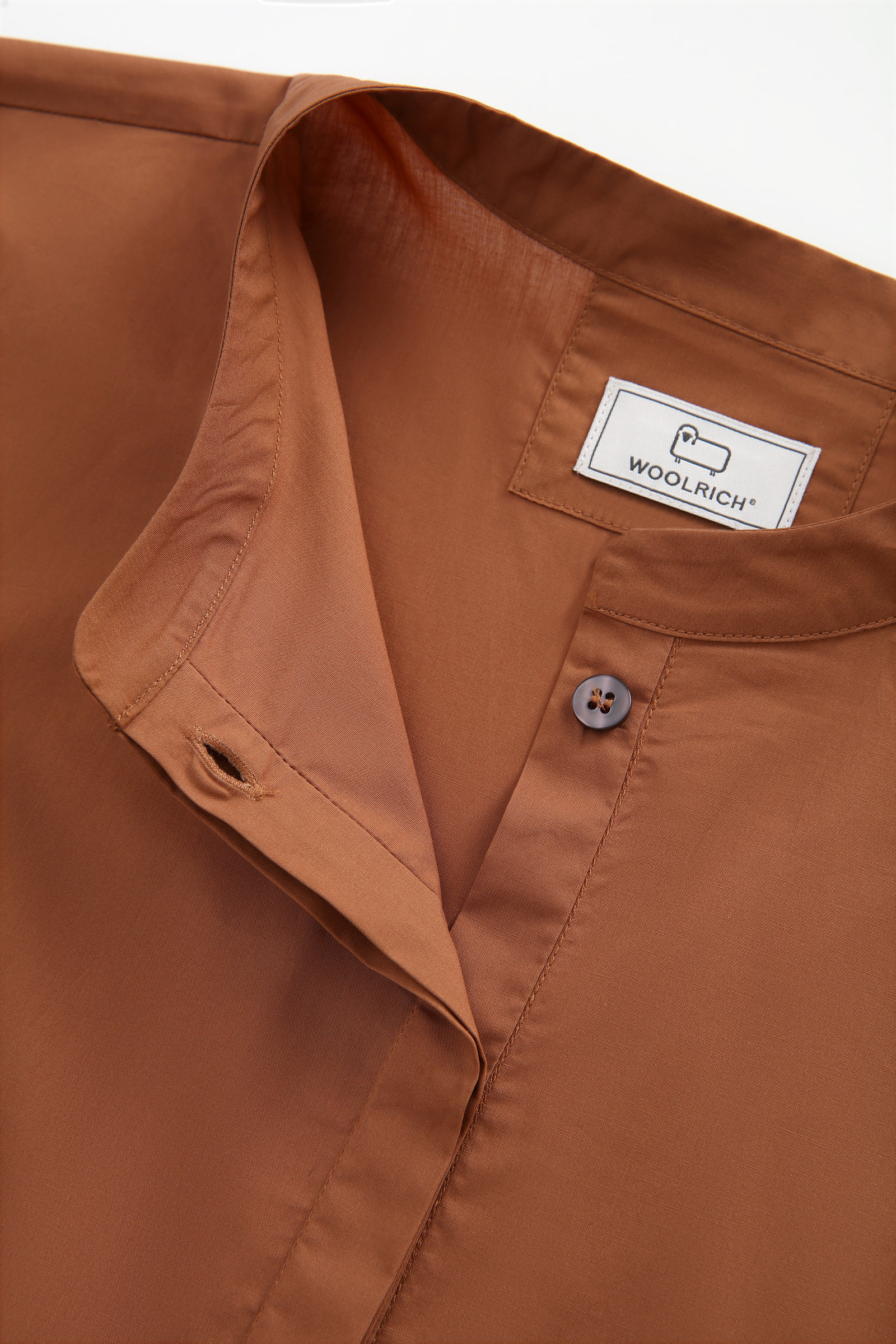 Cotton Poplin Shirt Brown photo 6 | Woolrich