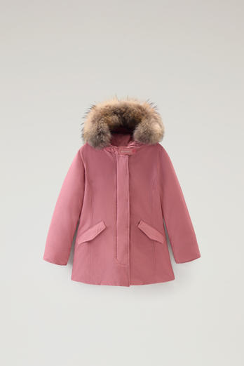 Girls' Arctic Parka with Detachable Fur Trim Pink | Woolrich