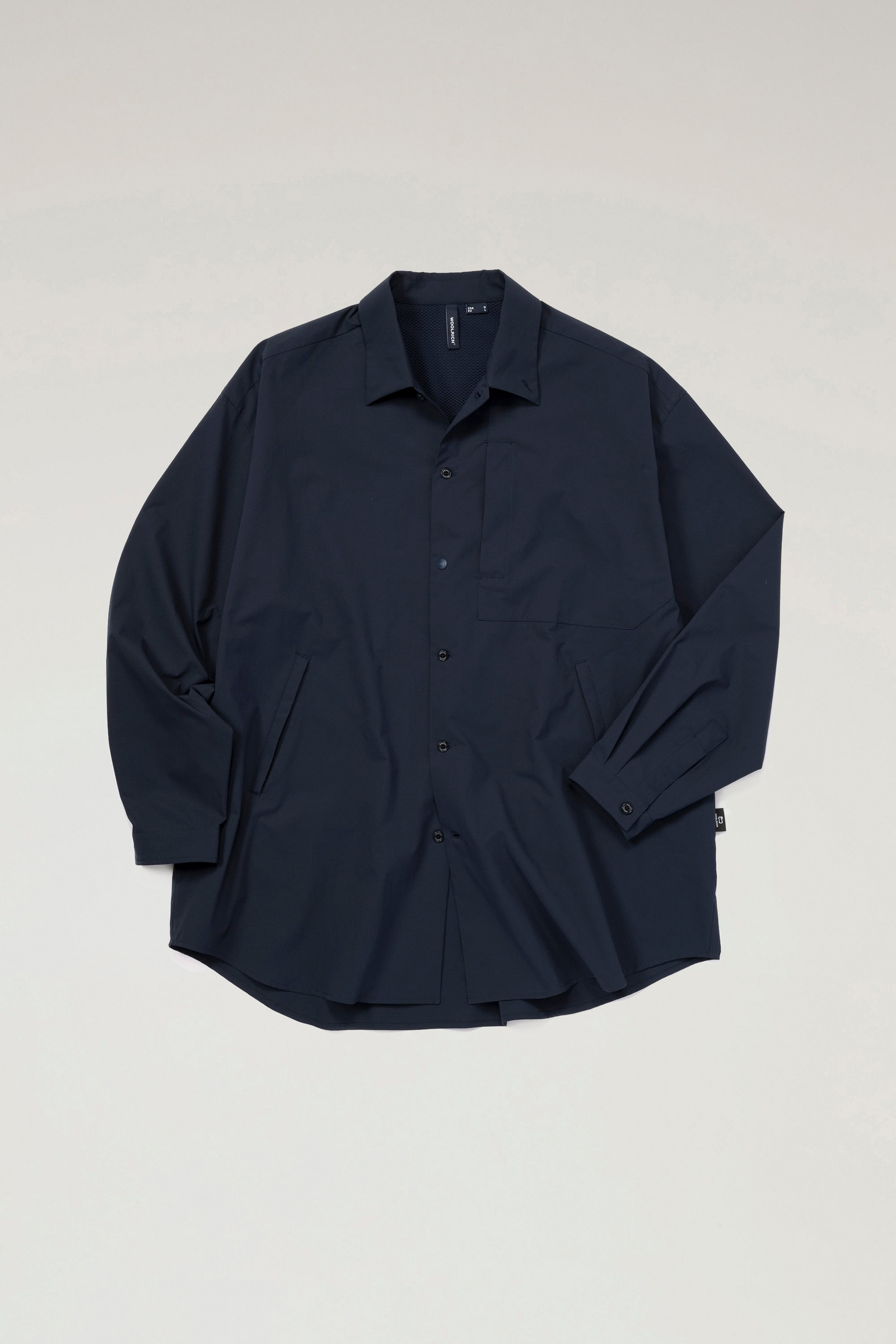 Anytime Shirt in Recycled Stretch Polyester Blue photo 6 | Woolrich