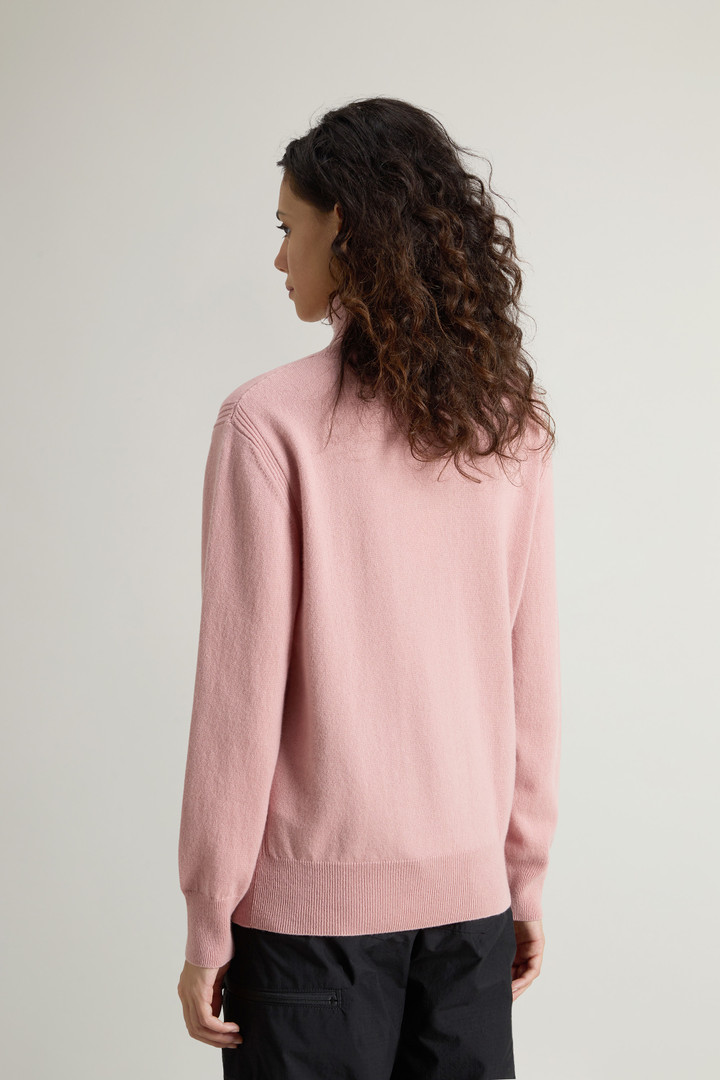 Pure Cashmere Sweater with High Neck Pink photo 3 | Woolrich