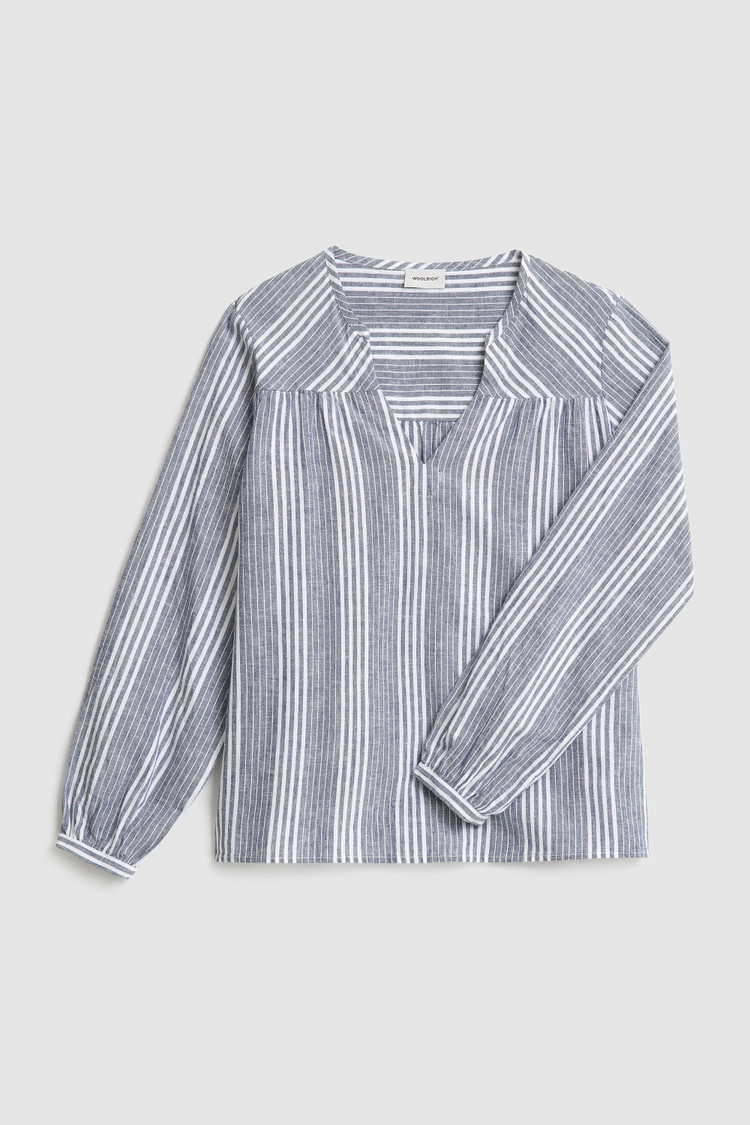 Blouse van katoen-linnenmix