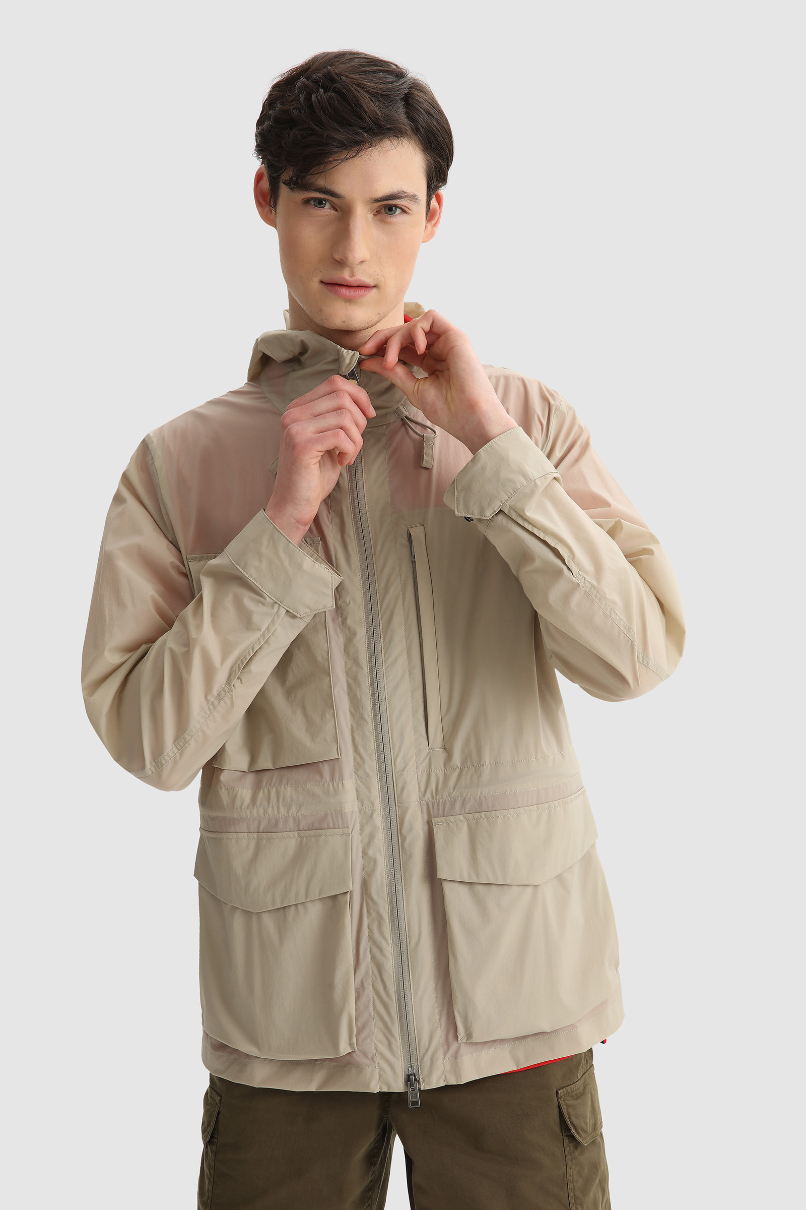 Ultralight Mountain Ripstop Windbreaker Brown | Woolrich