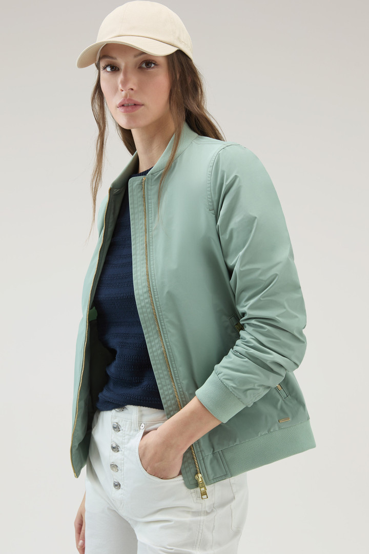 Charlotte Bomber in Urban Touch Green photo 4 | Woolrich