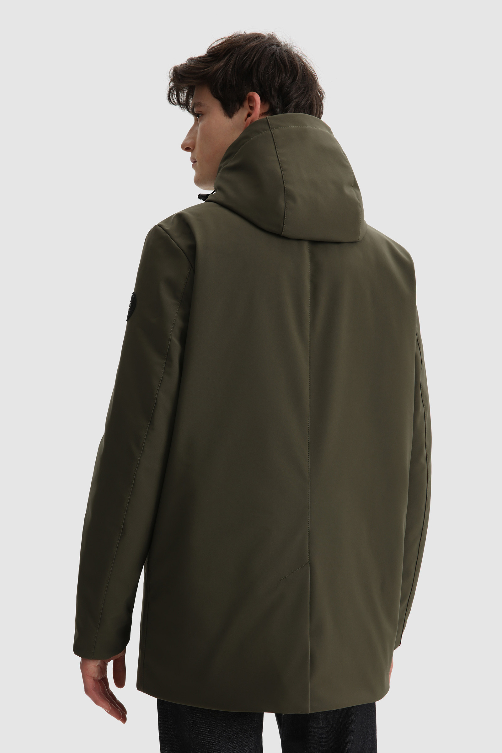 Barrow Mac Soft Shell Jacket with Removable Hood Green photo 4 | Woolrich