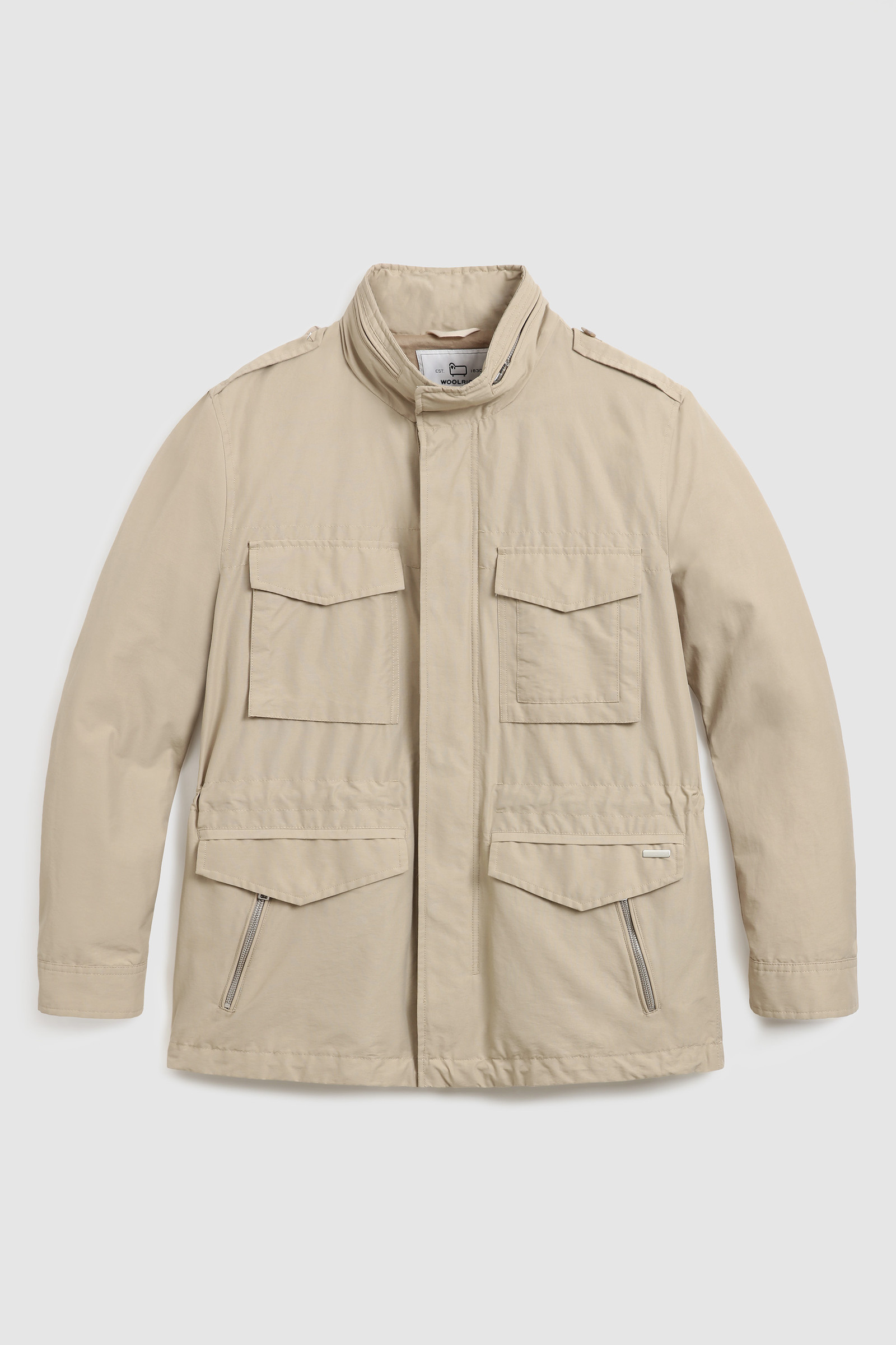 Chaqueta Cruiser Field en tejido Ramar ecológico beige photo 4 | Woolrich