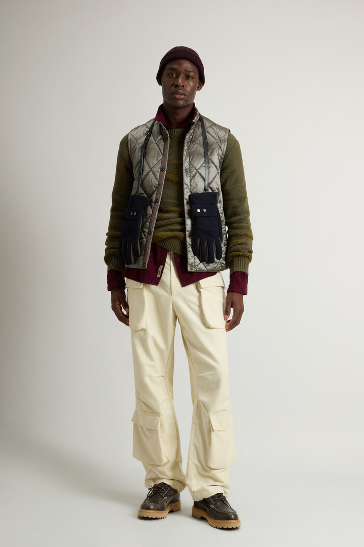Yarn-Dyed Quilted Nylon Vest Gray photo 2 | Woolrich