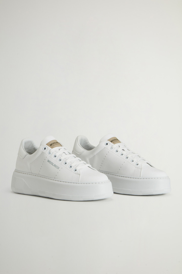 Sneakers Chunky Court in pelle Bianco photo 2 | Woolrich