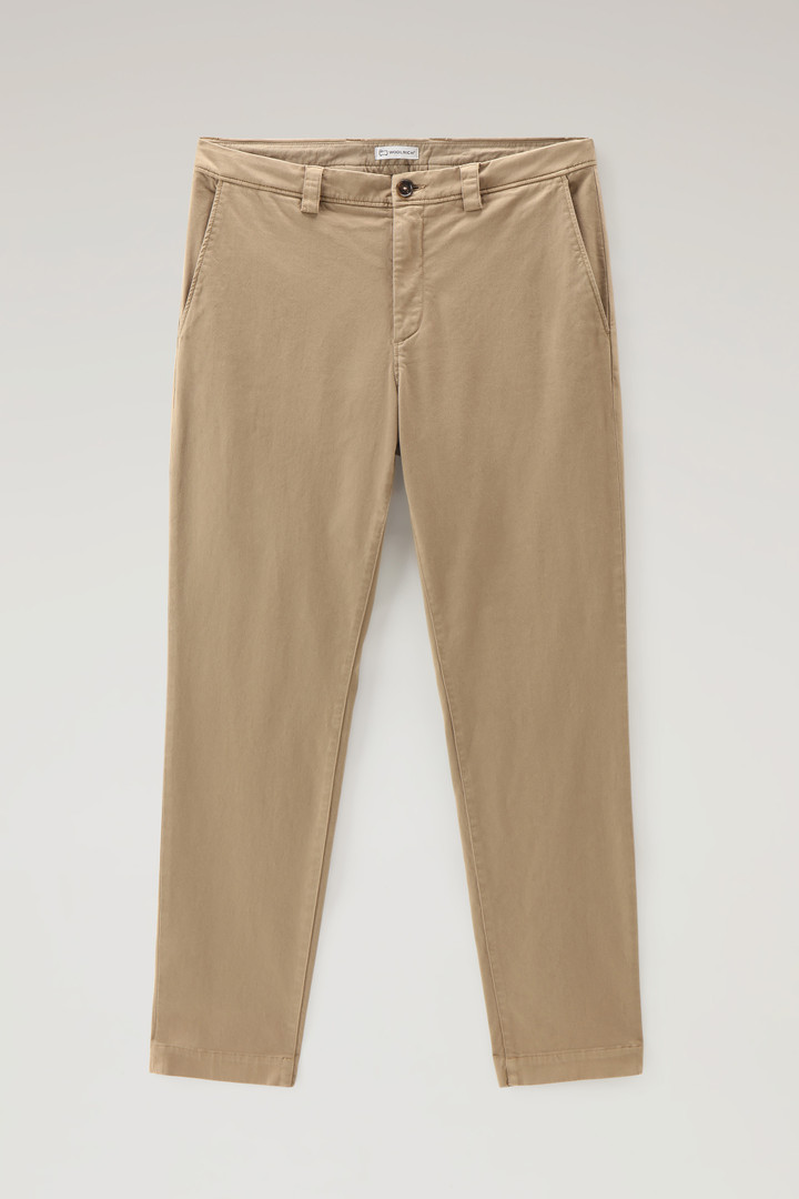 Stretch Cotton Chino Pants Beige photo 3 | Woolrich