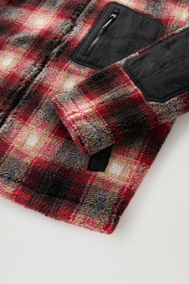 Sweatshirt van sherpa-wolmix Rood photo 3 | Woolrich