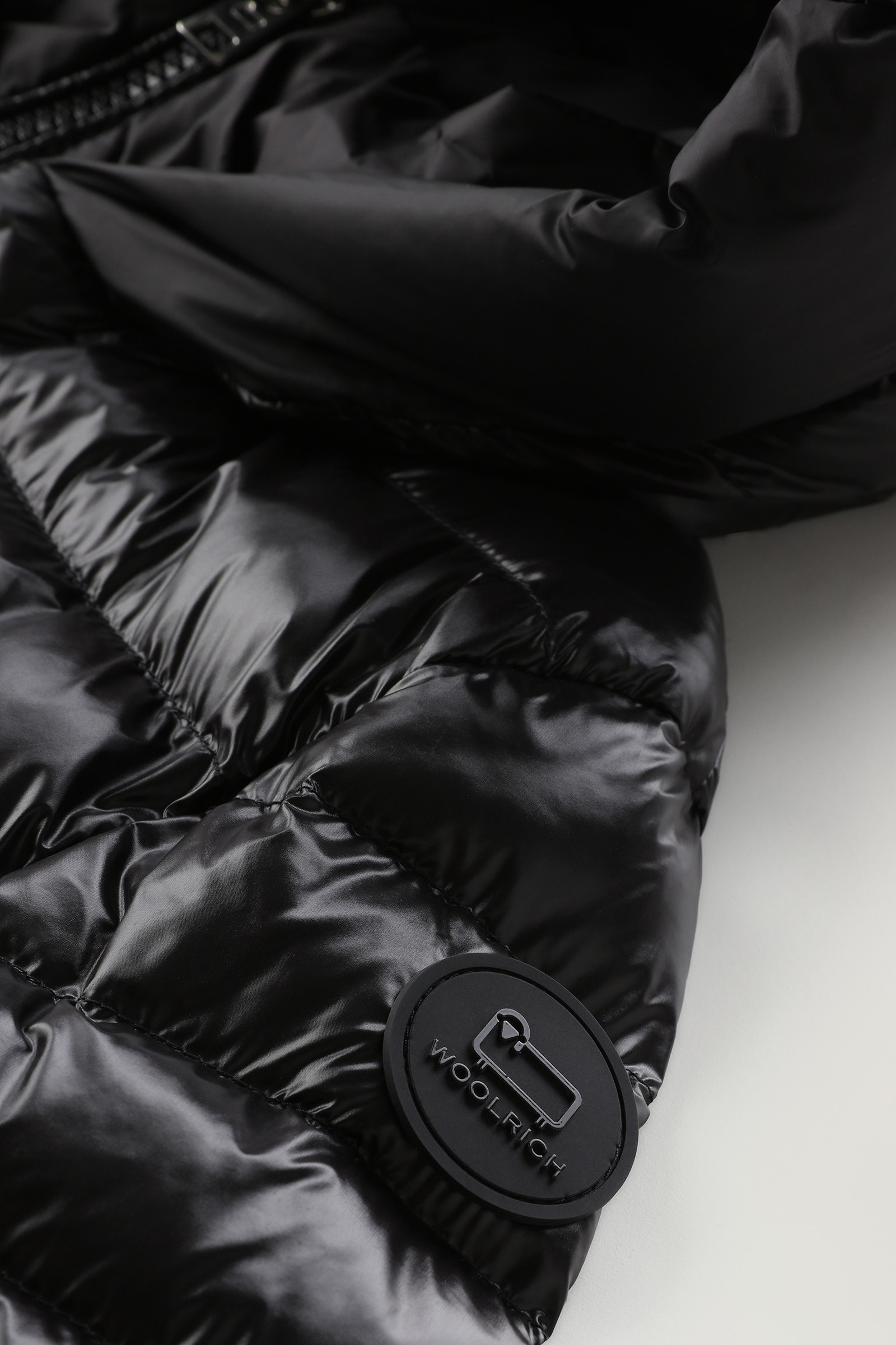 Piumino Sundance da bambina in nylon lucido nero photo 4 | Woolrich