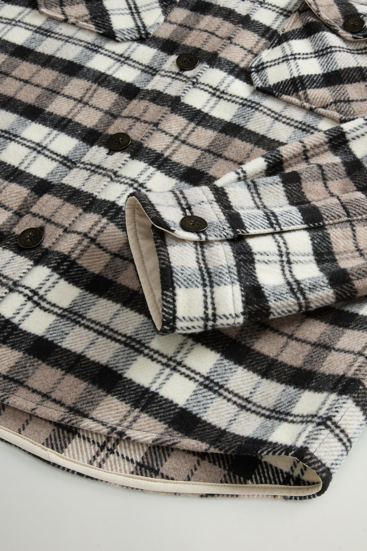 Overshirt aus Wollmischung mit Karomuster Braun photo 7 | Woolrich
